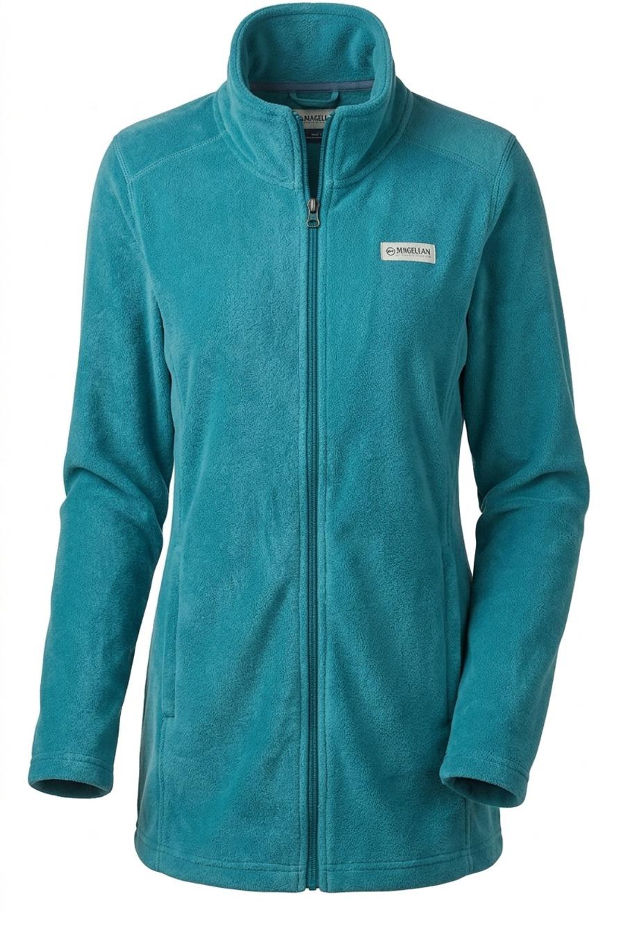 Magellan Outdoors Women's Teal Full-Zip Fleece Jacket